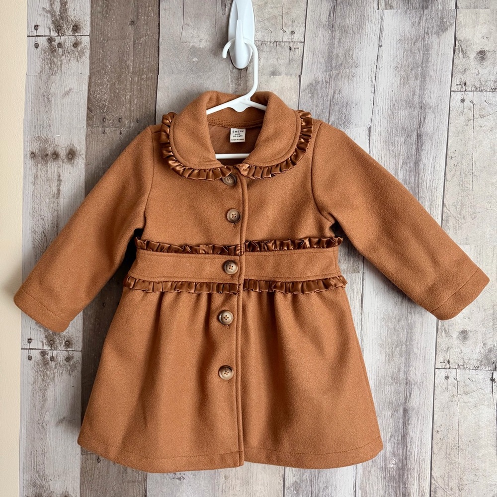 Brown Coat for Toddler Girl